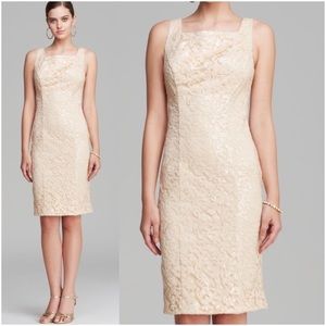 Tried on but never worn. sue wong champagne sequin dress